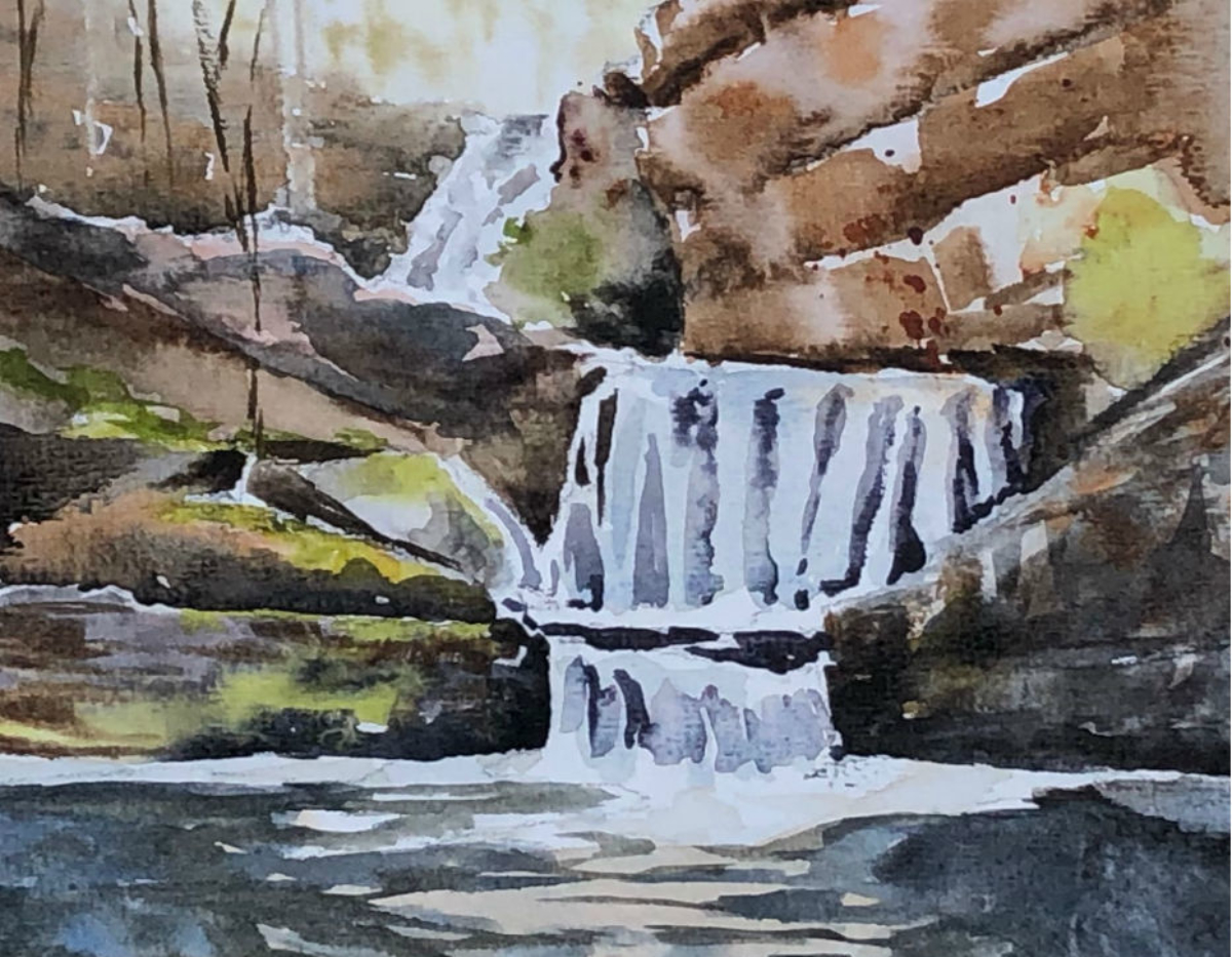 Indian-Ladder-Falls-Watercolor