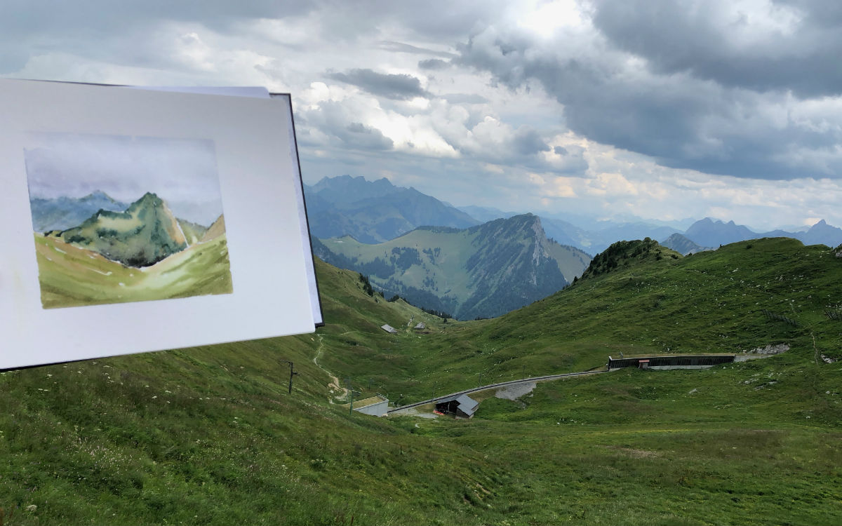 Rochers de Naye sketch