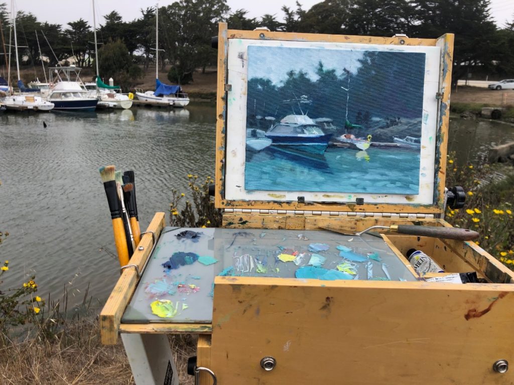 Foggy Morning Boats